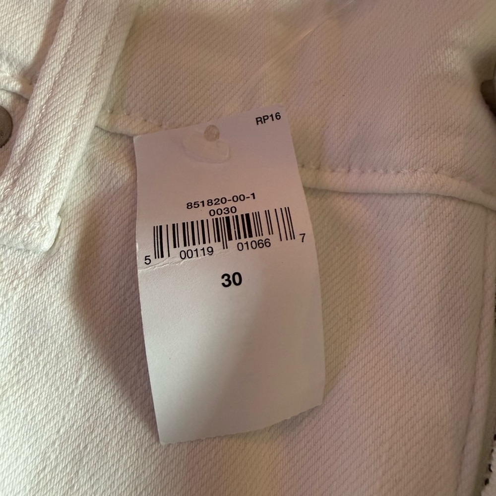 Banana Republic White Wide-Leg Cropped Jeans - Picture 10 of 10